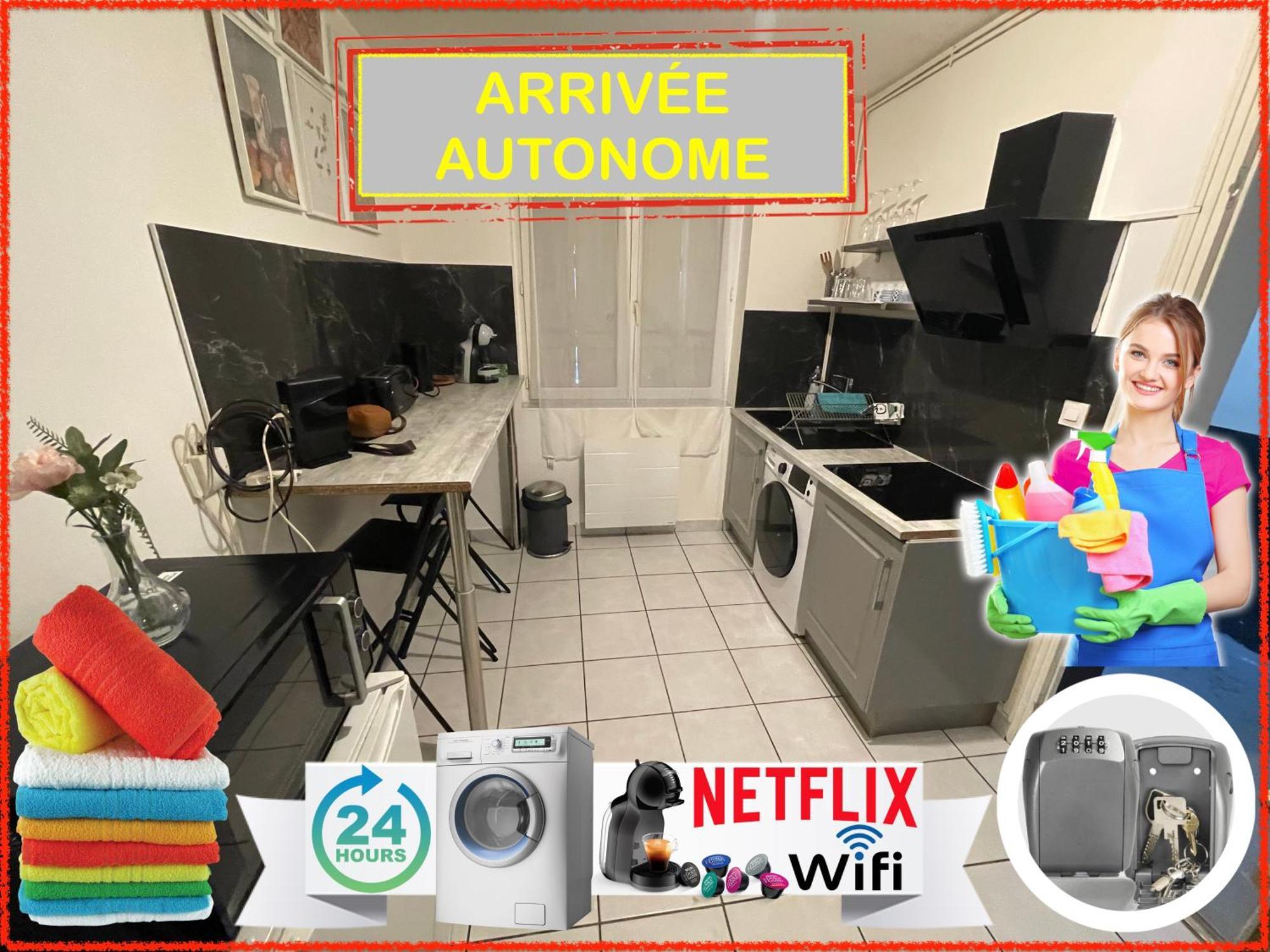 023 Chic & Cosy F1 23M2 Hypercentre Wifi Smart Tv Netflix Apartment Сент Етиен Екстериор снимка